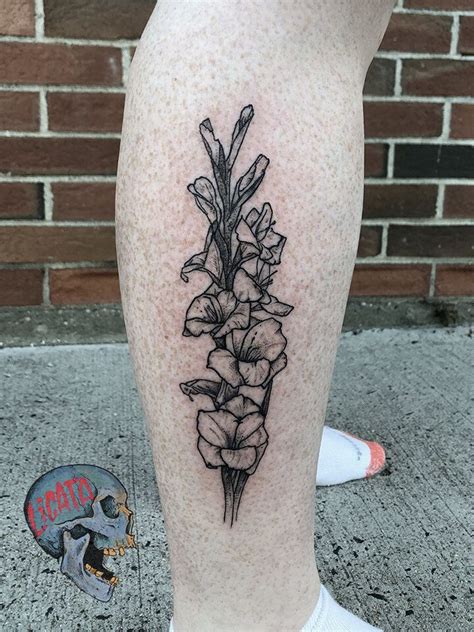 Tattoos — Ben Licata Tattoo Tattoos Calf Tattoo Flower Tattoo