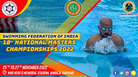 18th National Masters Championships 2022 Indian Aquatics