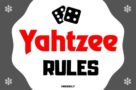60 Yahtzee Rules How To Play Yahtzee Game Meebily