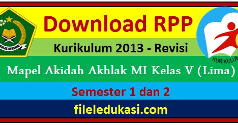 Kami sediakan dalam format doc/ word sehingga bisa diedit dan disesuaikan dengan kebutuhan masing masing. Download RPP K13 Akidah Akhlak MI Kelas 5 Semester 1 dan 2 ...