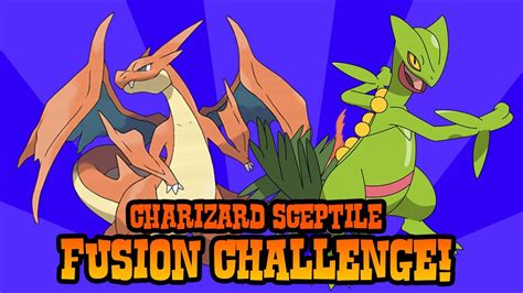 How To Draw Charizard Sceptile Fusion Art Challenge Youtube