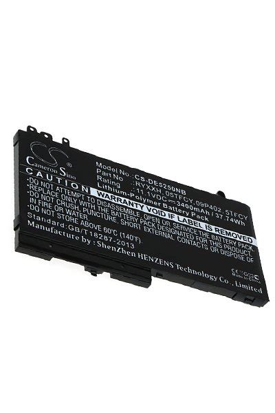 Battery Suitable For Dell Latitude 12 5000 3400 Mah Battery