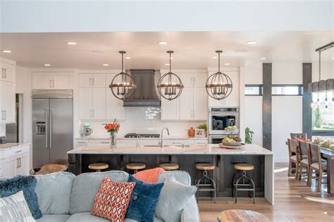 Open Concept Kitchen Living Room Design Spacious Kitchens Custom