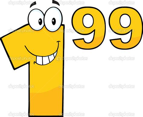 99 Number Cartoon