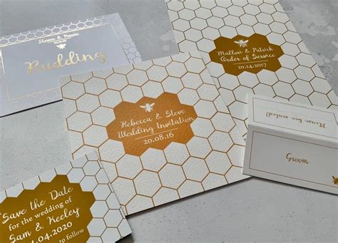 Honey Bee Wedding Stationery Sample Pack Designed By Joe