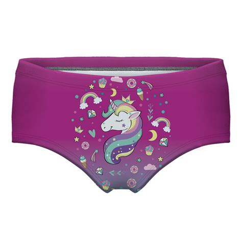 Buy Hot Fashion Lovely Women Panties Cute Unicorn 3d