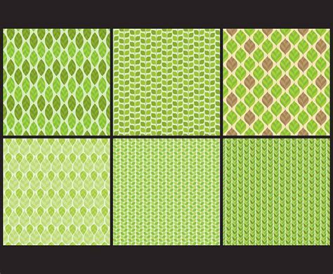Green Leaf Patterns Svg Ai Vector Uidownload