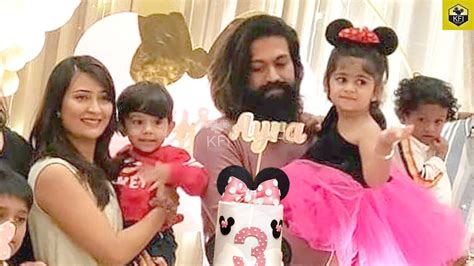 Ayra Yash Grand Birthday Celebration Yash Daughter Ayra Birthday Yash Radhika Pandit Son