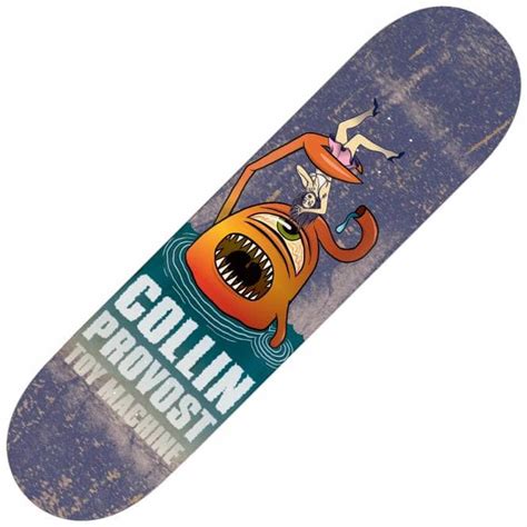 Toy Machine Skateboards Provost Sect Attack Blue Stain Skateboard