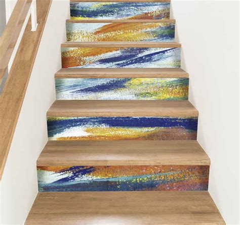 Watercolours Stair Stickers TenStickers