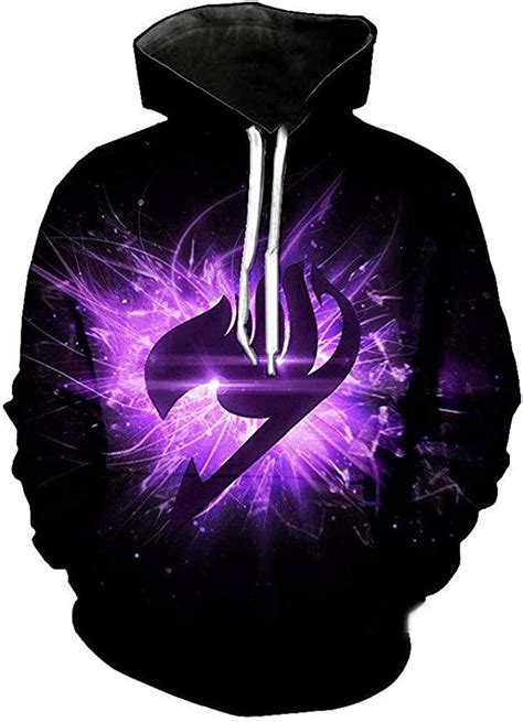 Fairy Tail Pullover Impression Anime Hoodie Sweat à Capuche Casual
