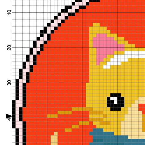 Model stitched on 32 ct. Charts Club Members Only: Winter Coffee Kitty Cross Stitch ...