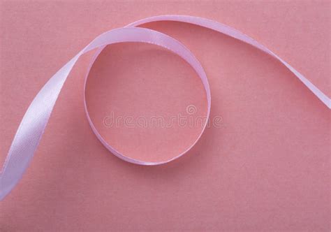 Pink Satin Ribbon Frame Stock Photo Image Of Isolated 96130418