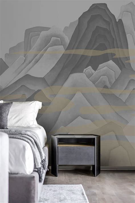 New Chinese Style Mountain Personalized Wallpaper Mural Personalized