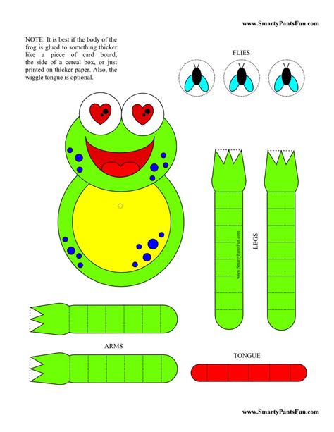 Wiggle Frog Boy Free Printable Crafts Frog Crafts Printable Crafts