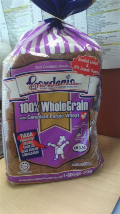 Makan roti wholegrain gardenia ni memang mengenyangkan. ~Bila Aku Berkarya~: Roti Gardenia Purple