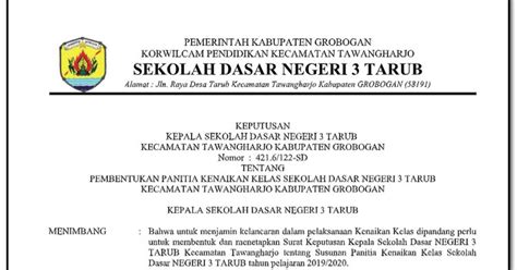 Hingga saat ini masih terdapat pro dan kontra di masyarakat tentang sebuah berikut ini adalah pidato perpisahan kelas 6 sekolah dasar: Contoh SK Panitia Kegiatan Kenaikan Kelas - INFO GURU