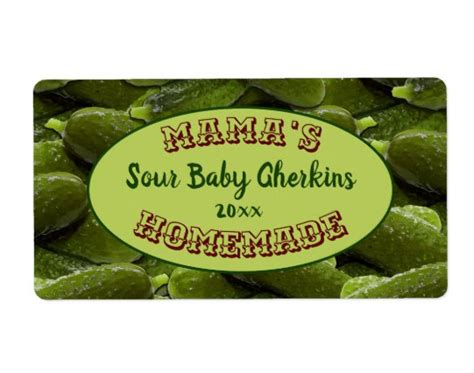 Mamas Homemade Pickles Canning Sticker Label In 2020