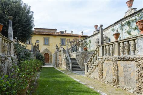 Secret Garden With Sculptures On The Fille Gambéraia In Settignano