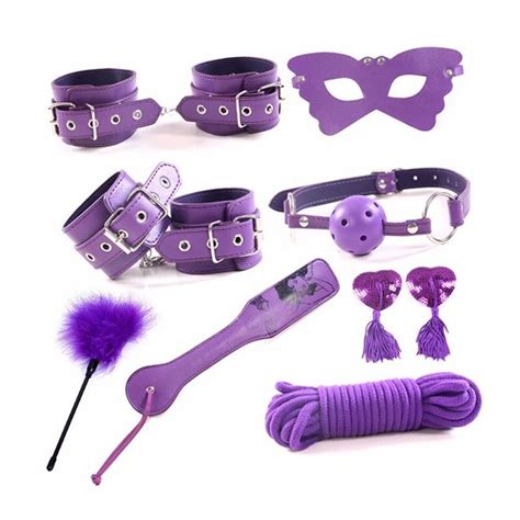 Hot Exotic Accessories Adult Sex Suit 8 Pieces Of One Set Purple Color Aliexpress