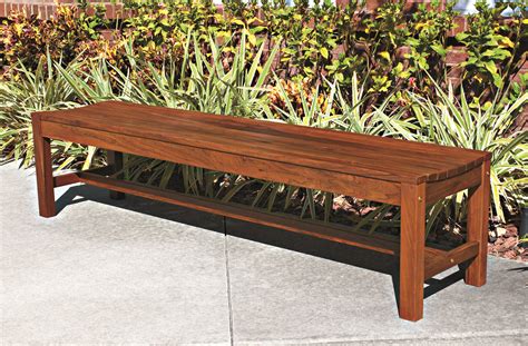 Six Foot Backless Bench Ipe Furniture