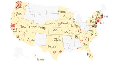 Tracking Every Coronavirus Case In The U S Full Map The New York Times