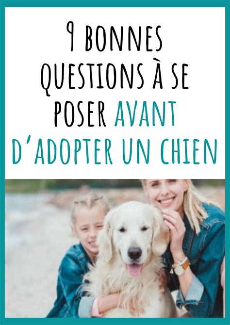 9 Bonnes Questions à Se Poser Avant Dadopter Un Chien Adopter Un