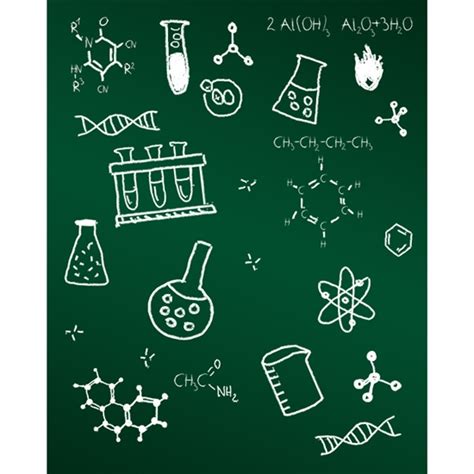 Science Chalkboard Printed Backdrop | Backdrop Express