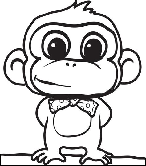 Cute Monkeys Coloring Pages - GetColoringPages.com