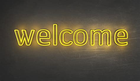 Welcome Light Sign Stock Photo Download Image Now Istock
