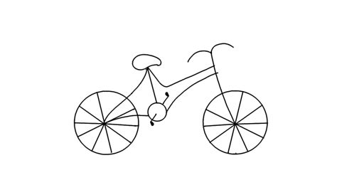 How To Draw A Cycle Step By Step Cycle Drawing For Kids