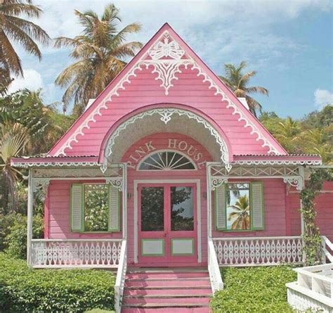 Minus The Stupid This Is A Neat Facade For A Simple Cottage Pink
