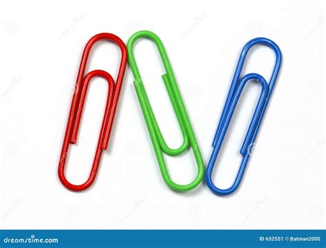 Colored Clips Trio Stock Image Image Of Consumables Harness 652551