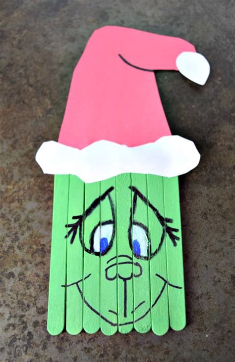 Popsicle Stick Grinch Craft For Kids This Girls Life Blog