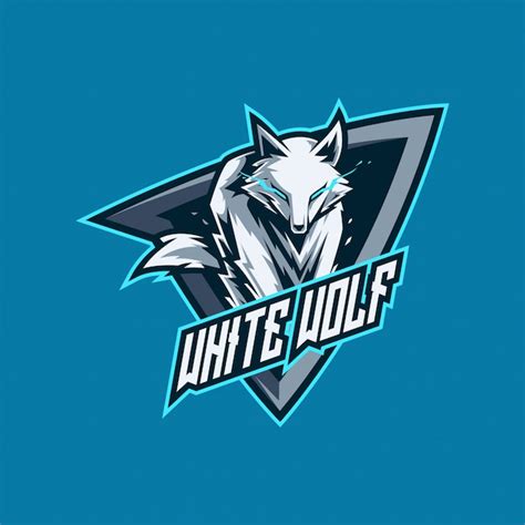 Premium Vector White Wolf Esports And Gaming Logo