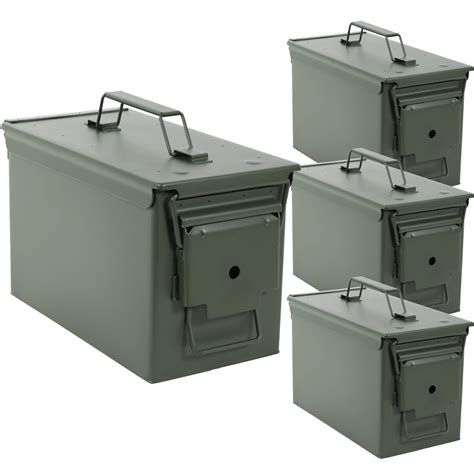 Buy Redneck Convent Ammo Can Set 50 Cal Solid Steel 4pk Metal Ammo