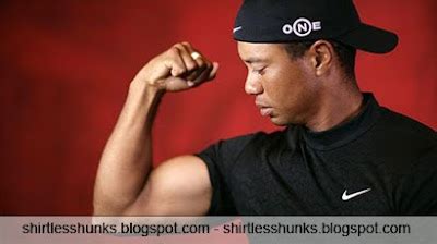 Shirtless Hunks Tiger Woods Shirtless
