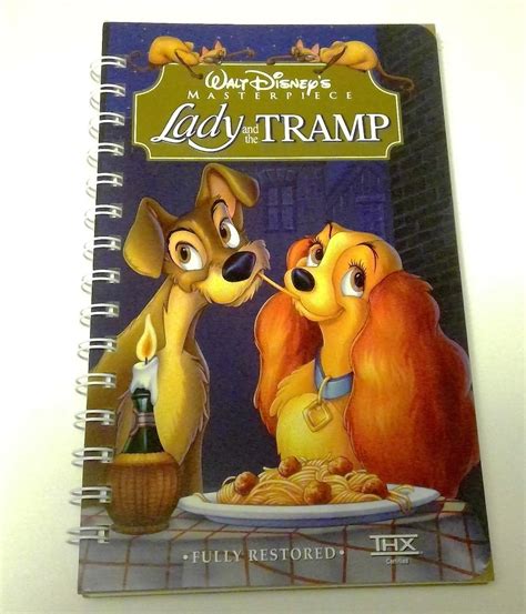 Lady And The Tramp Vhs Notebook Movie Notepad Blank Etsy