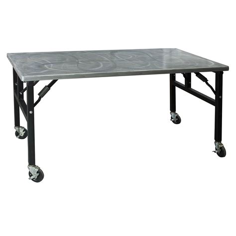 Southern Aluminum Heavy Duty 30x60 Used Folding Table Metal National