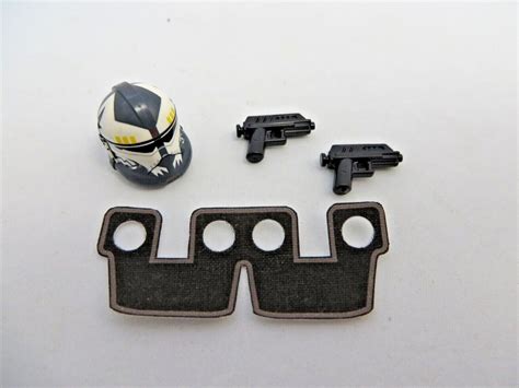Custom Commander Wolffe Dark Gray Accessory Pack For Minifigures Dc 1