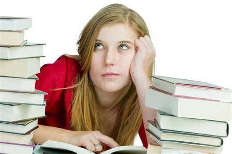 Bored Student Stock Photo Image Of Book Adult Female 67099036