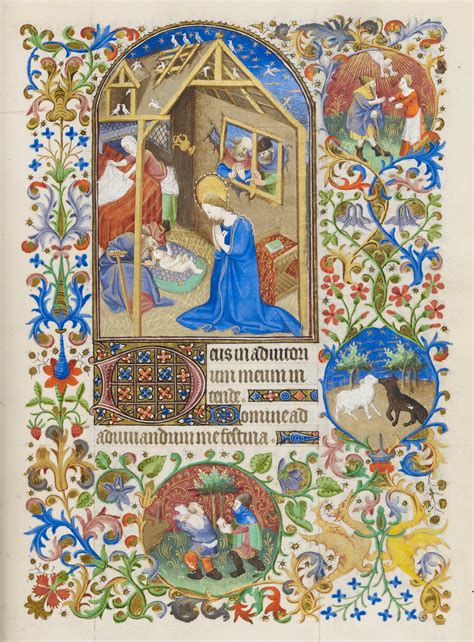Christ Nativity Book Of Hours Ca 1425 1430 Illuminated