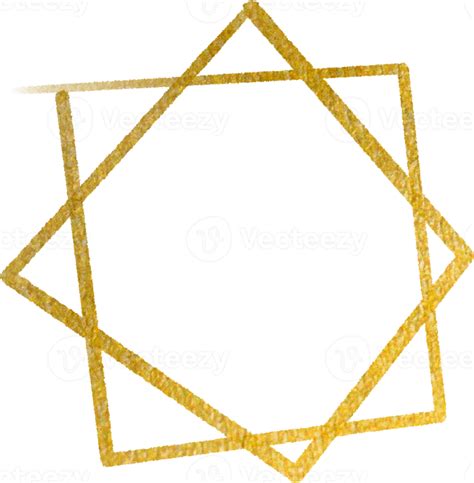 Free Gold Geometric Shape Frame 10870143 Png With Transparent Background