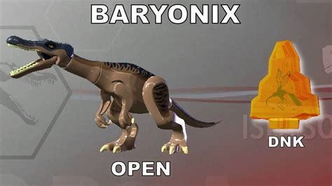 Lego Jurassic World Unlock Dinosaur Baryonix Как Открыть динозавров Лего Мир Юрского Периода