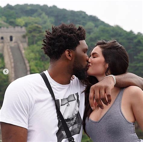 Philadelphia 76ers Joel Embiid And His Girlfriend Model Anne De Paula