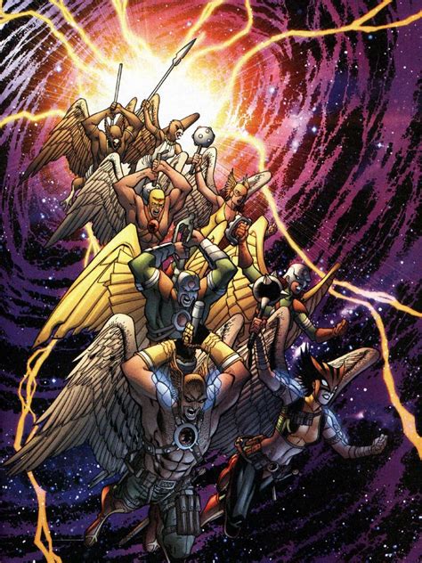 Hawkman And Hawkgirl Legion Of Superheroes Hawkgirl Art Dc Comics