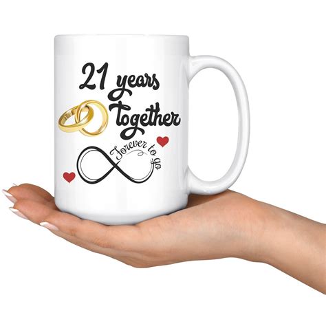 21st Wedding Anniversary T For Him And Her Married For 21 Etsy