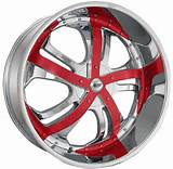 20 Inch Rims Red Images
