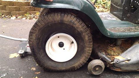 Easiest Way To Remove Rear Wheel Tire On Craftsman Lt1000 Lawn Tractor