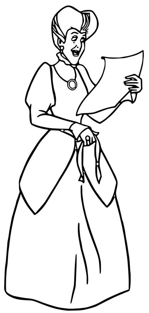 cinderella lady tremaine anastasia drizella and lucifer coloring pages 26